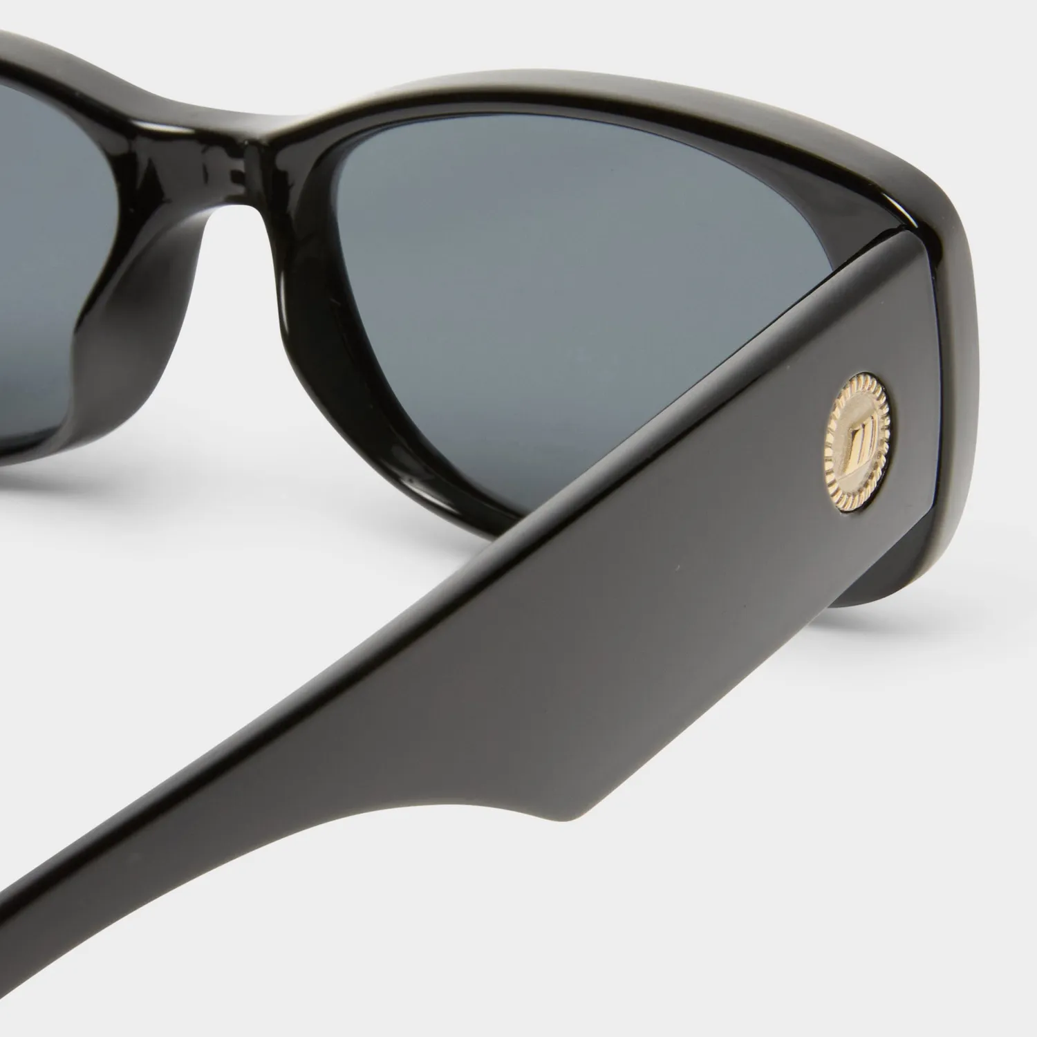 Le Specs Unreal! occhiali da sole nero lucido rettangolari