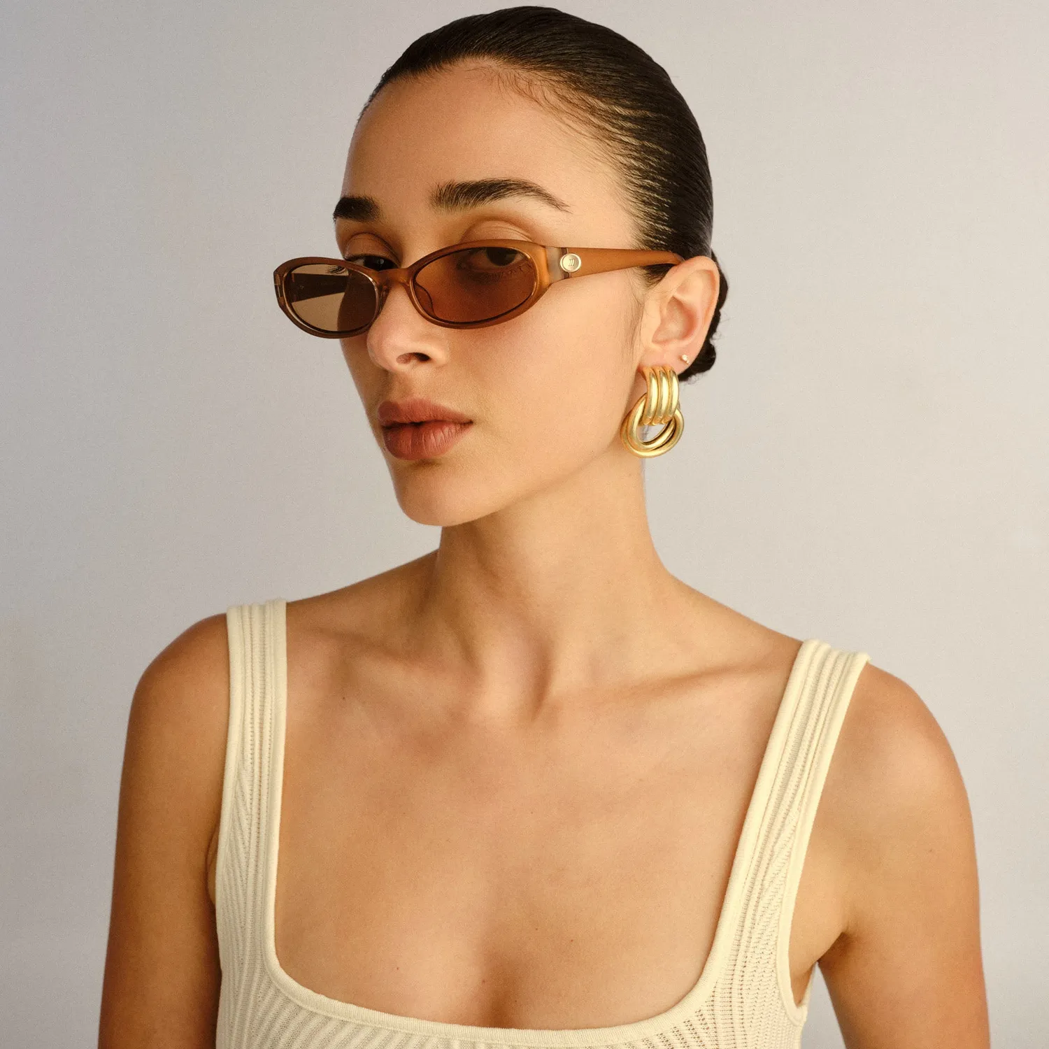 Le Specs Popalicious occhiale da sole pearl caramel
