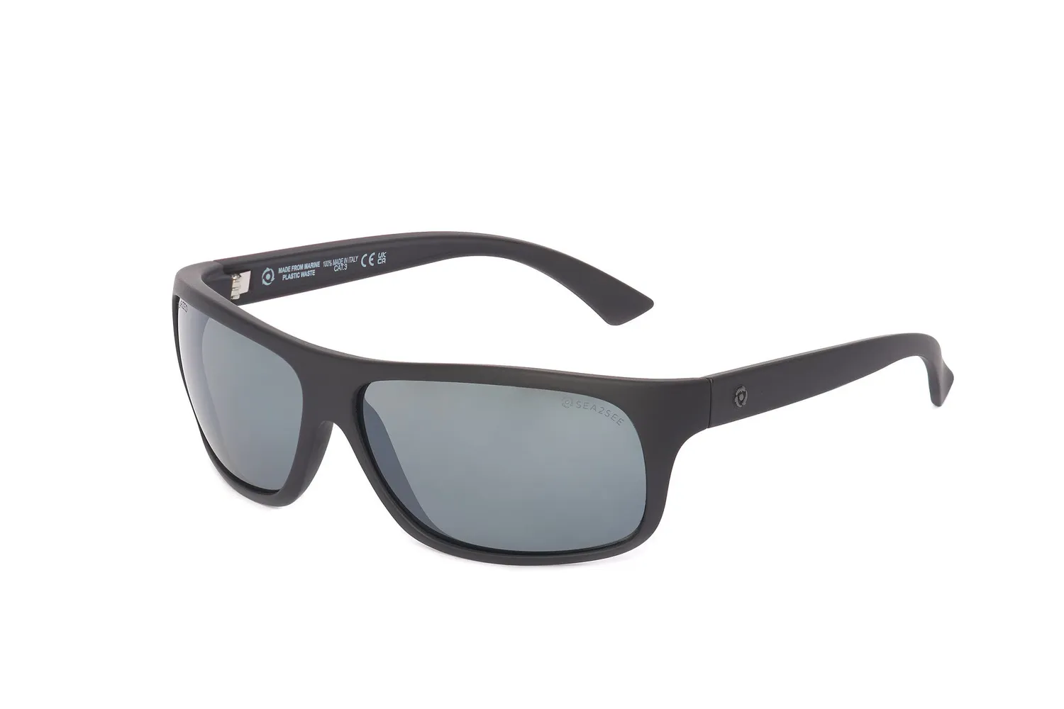 Sea2See Maui occhiali sport neri polarizzati base 8