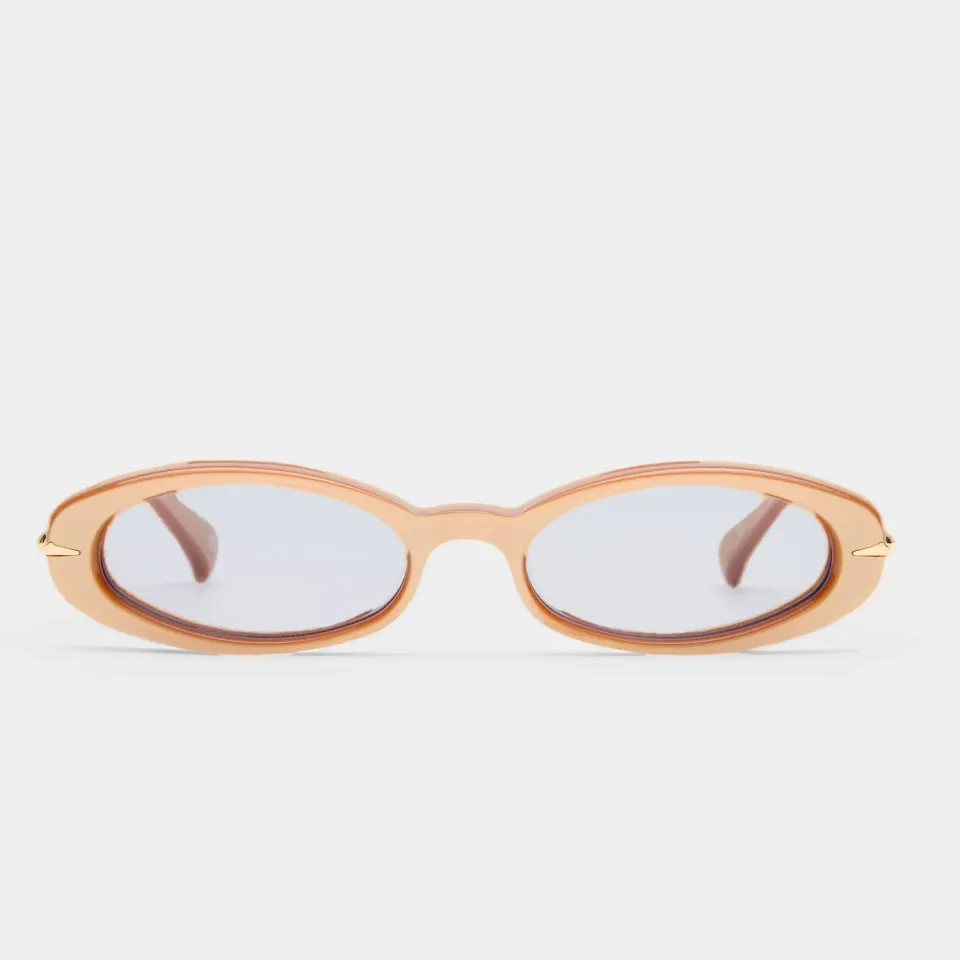 Le Specs Numero Doce occhiali da sole champagne velvet ovali