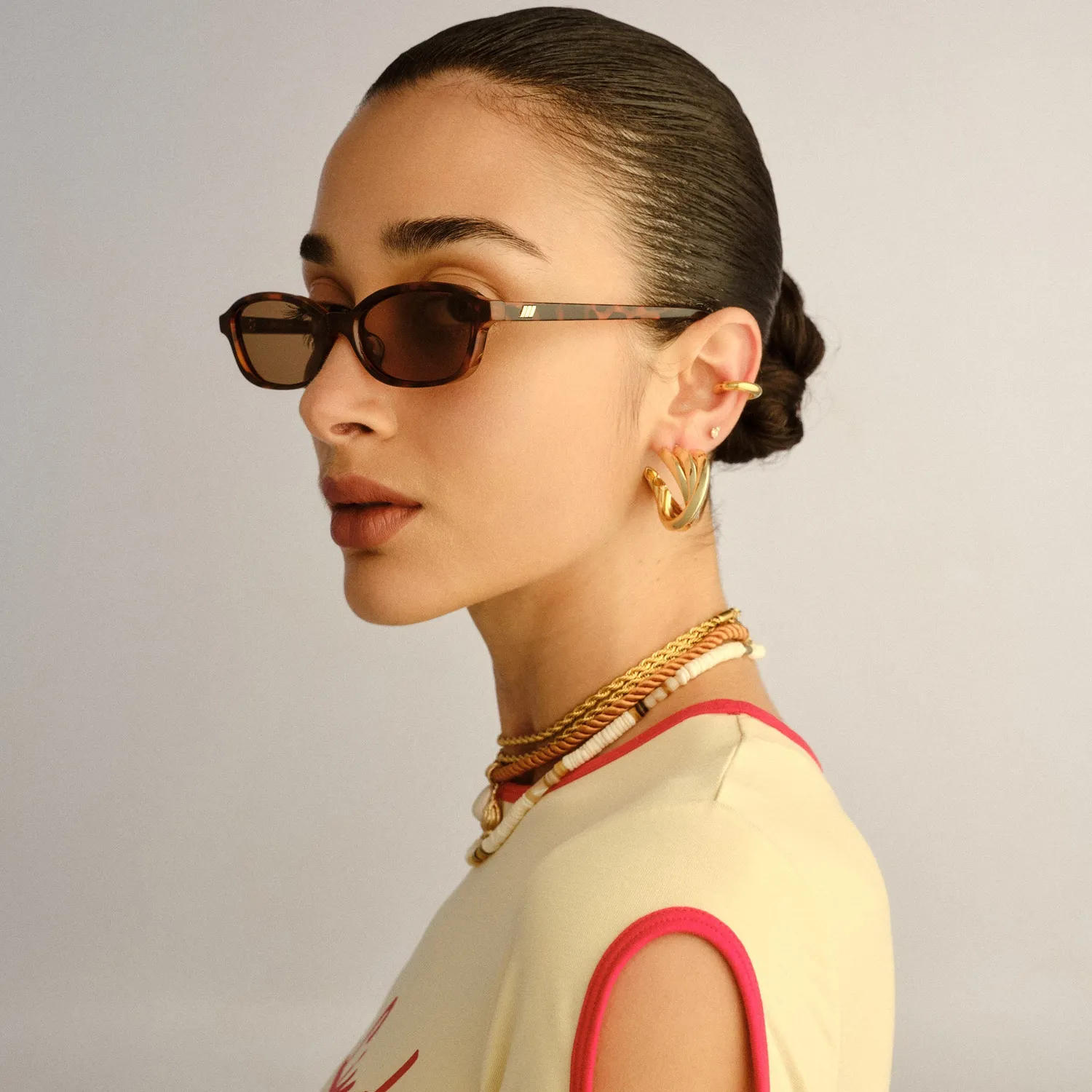 Le Specs Honey Pot occhiale da sole tort rettangolare