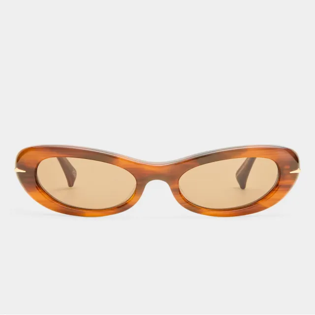 Le Specs Numero Uno occhiali da sole teak tartarugati