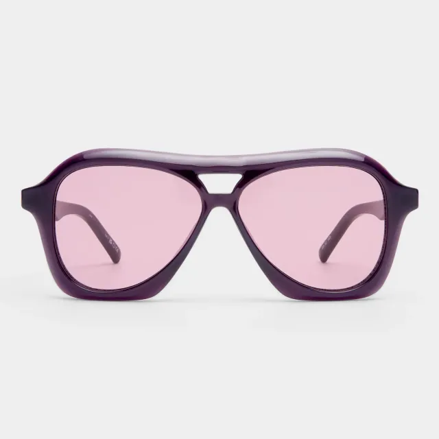 Le Specs Drizzle occhiali da sole prugna aviatore