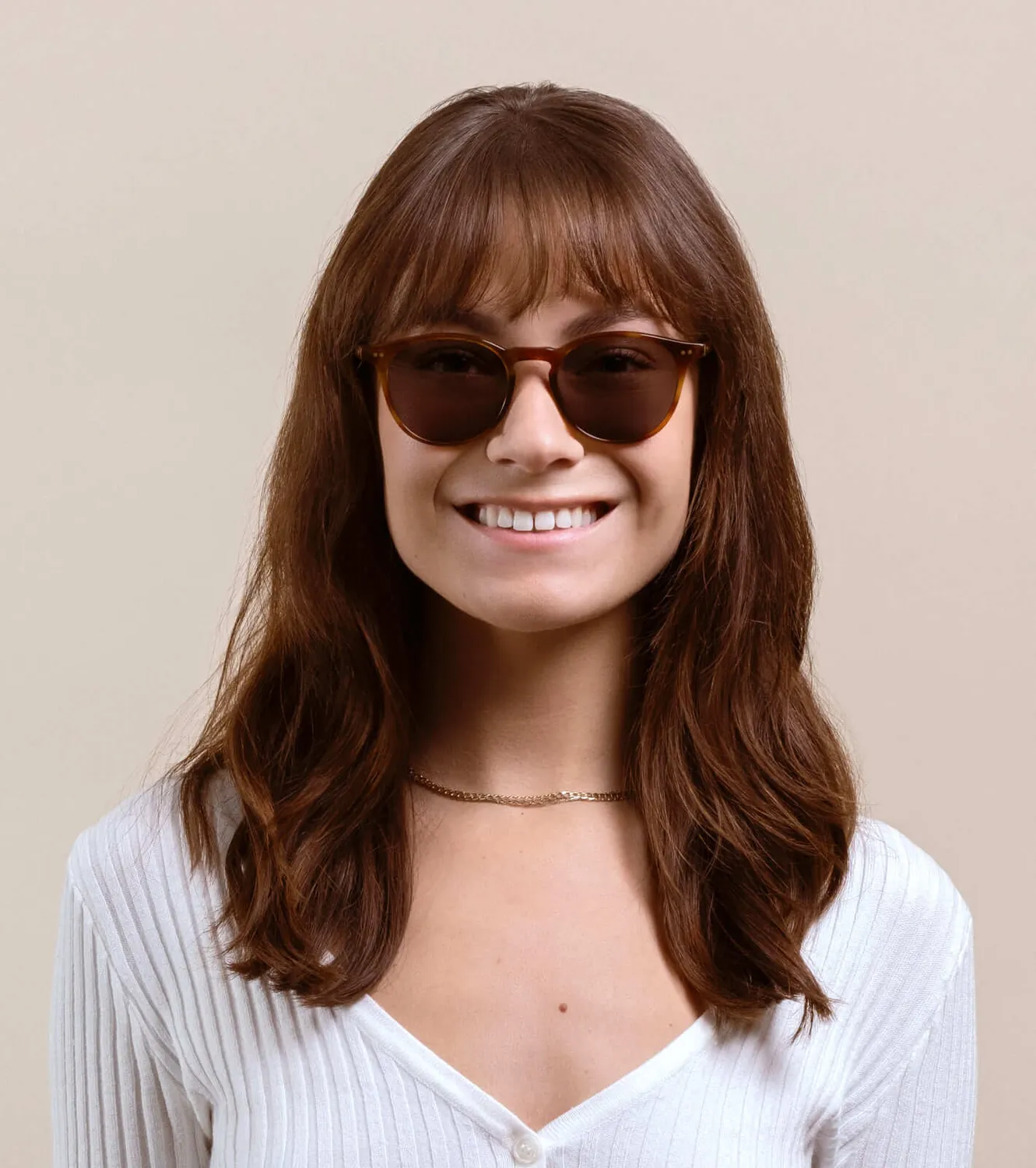 Raen Basq occhiale da sole Moab Tortoise 50 rotondo