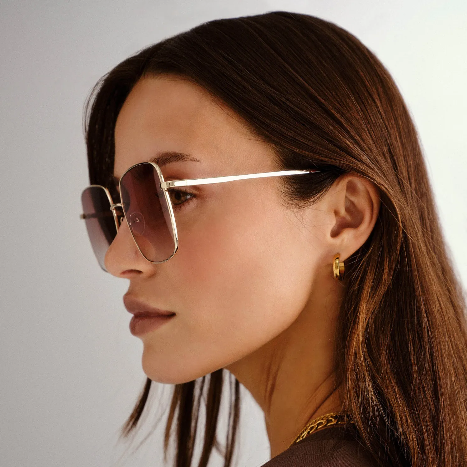 Le Specs The Cherished occhiali da sole oro lenti sfumate
