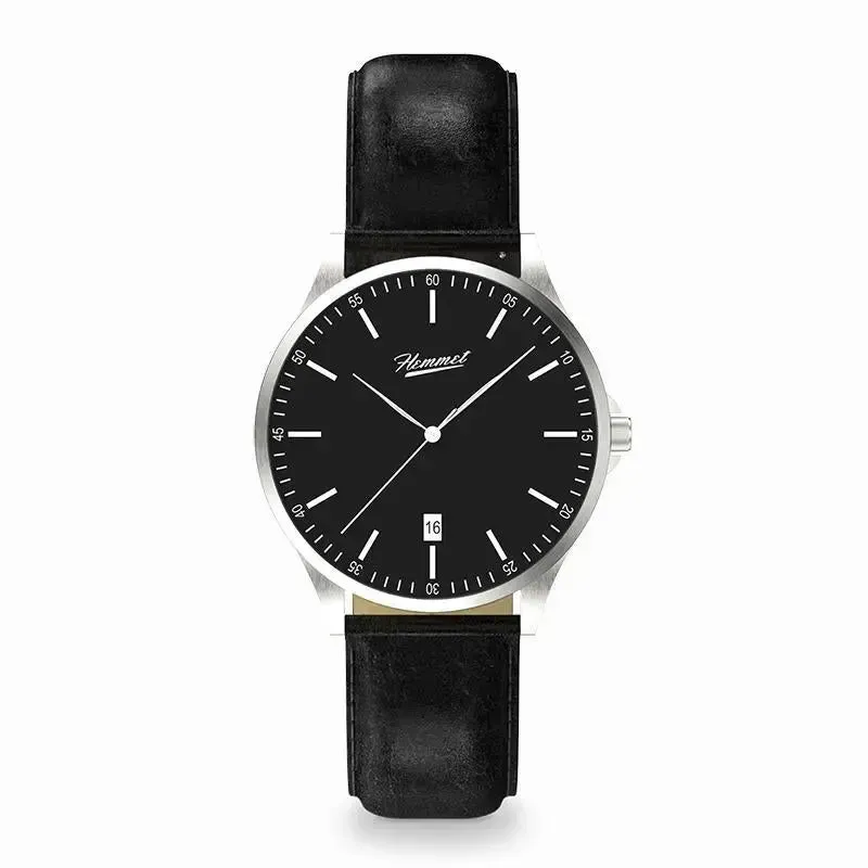 Hemmet H Watch Series 2 orologio nero pelle