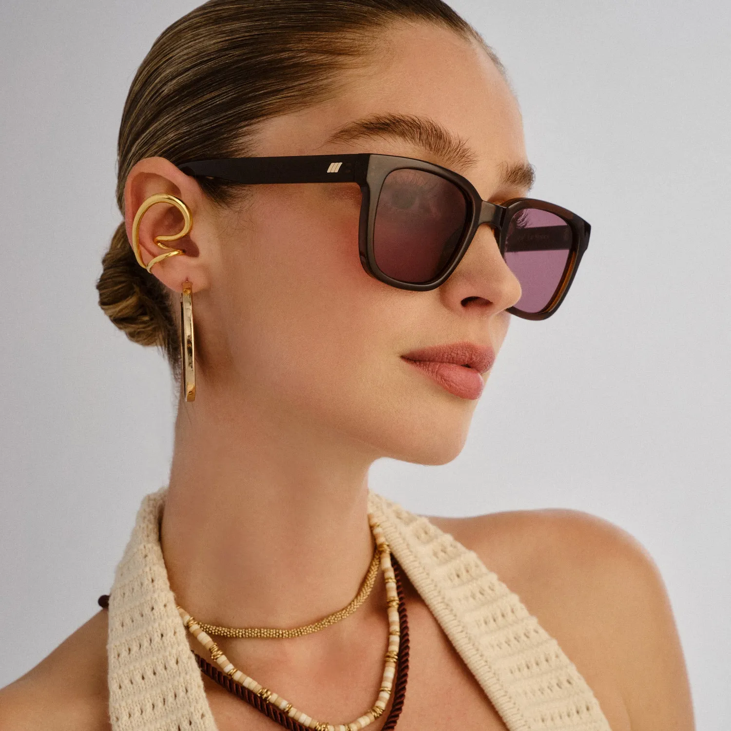 Le Specs Elixir occhiale da sole marrone cioccolato