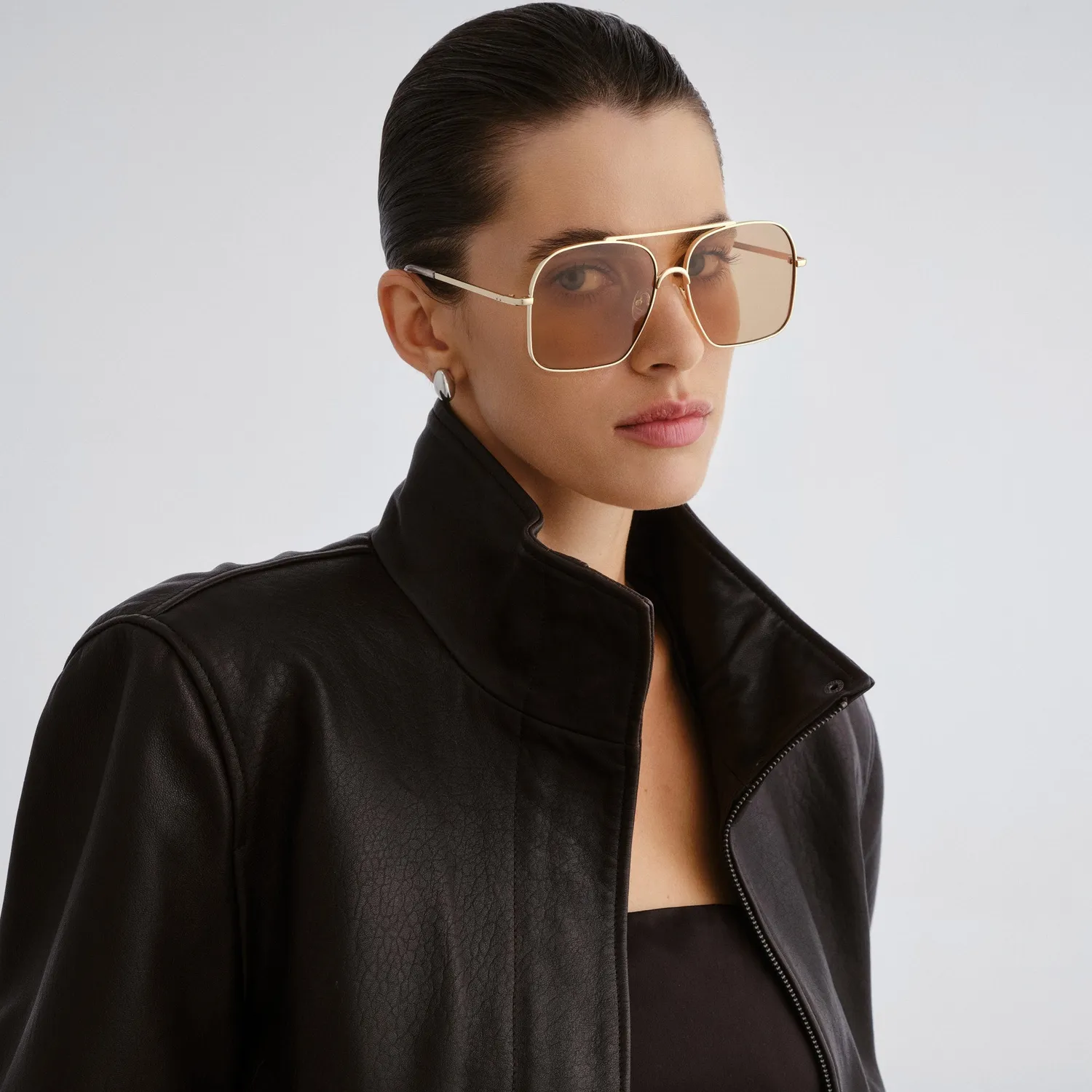 Le Specs Civelle occhiali da sole oro lucido aviatori