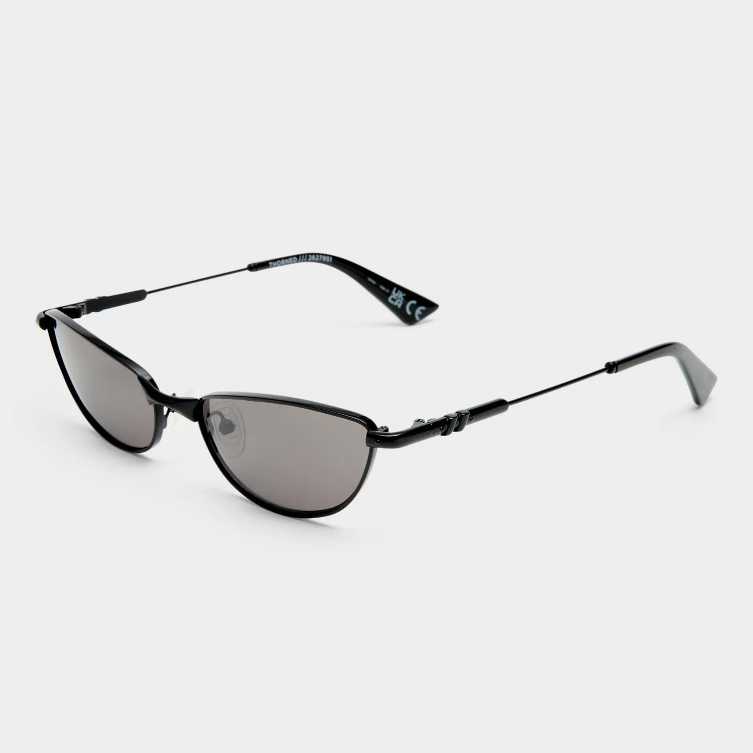 Le Specs Thorned occhiale da sole nero cat-eye