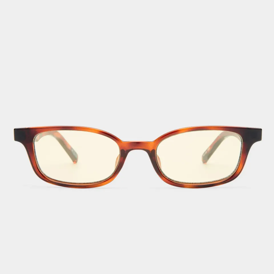 Le Specs Echelon occhiale da sole toffee tort rettangolare