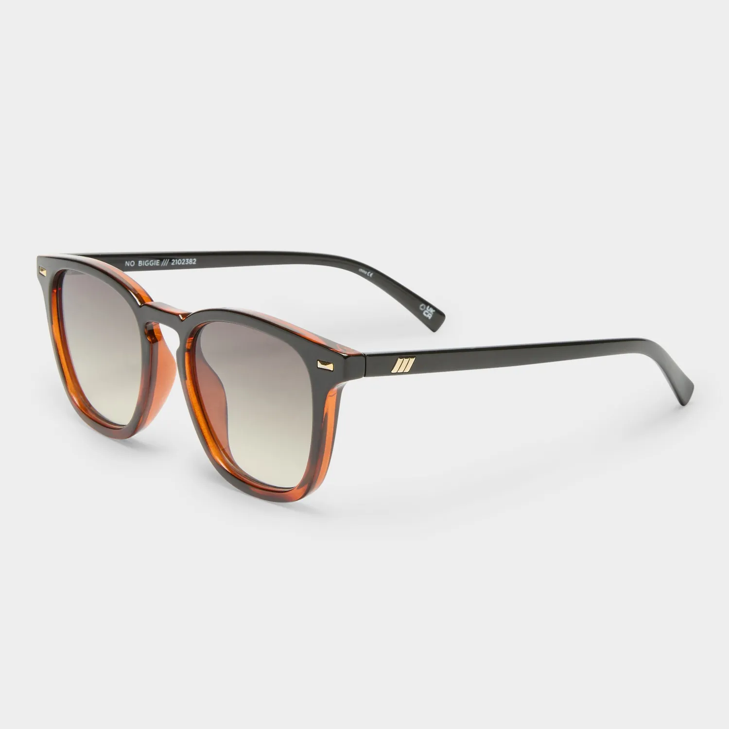 Le Specs No Biggie occhiale da sole nero tartarugato