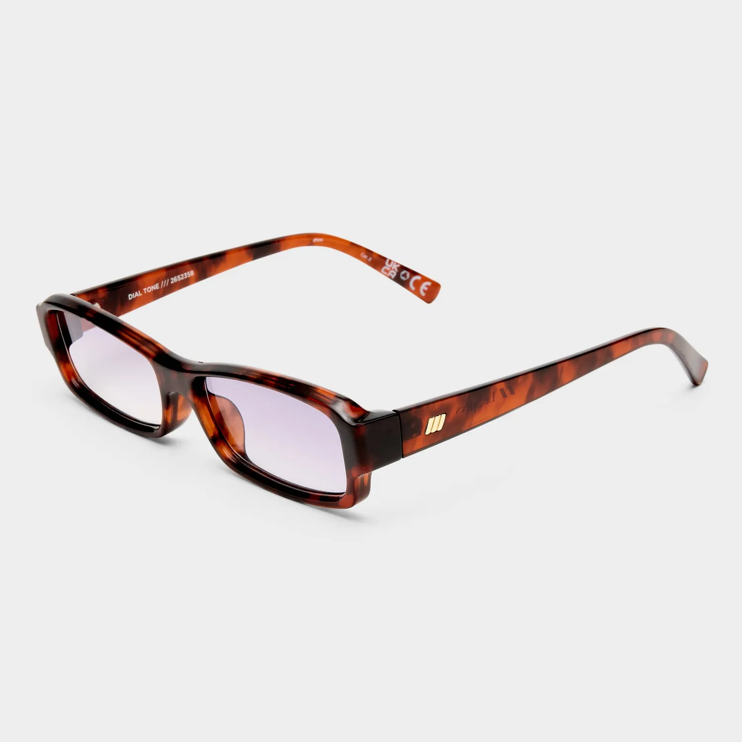 Le Specs Dial Tone occhiale da sole tartarugato fumo