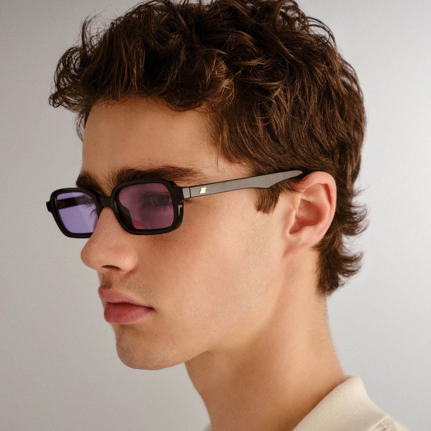 Le Specs Pilferer occhiali da sole nero lilla