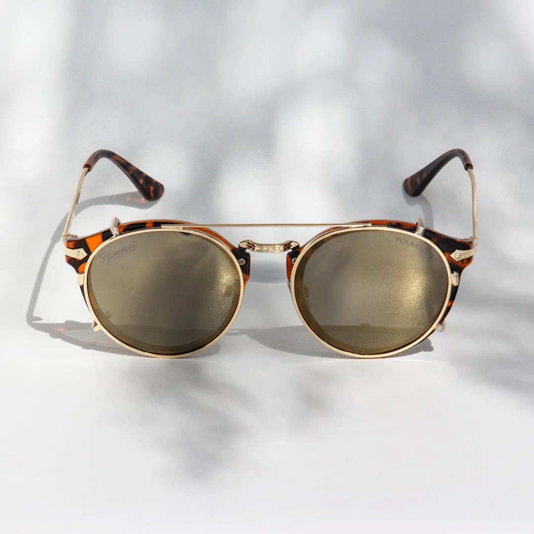 Hemmet Vintage Raider Clip S2 clip-on polarizzato oro