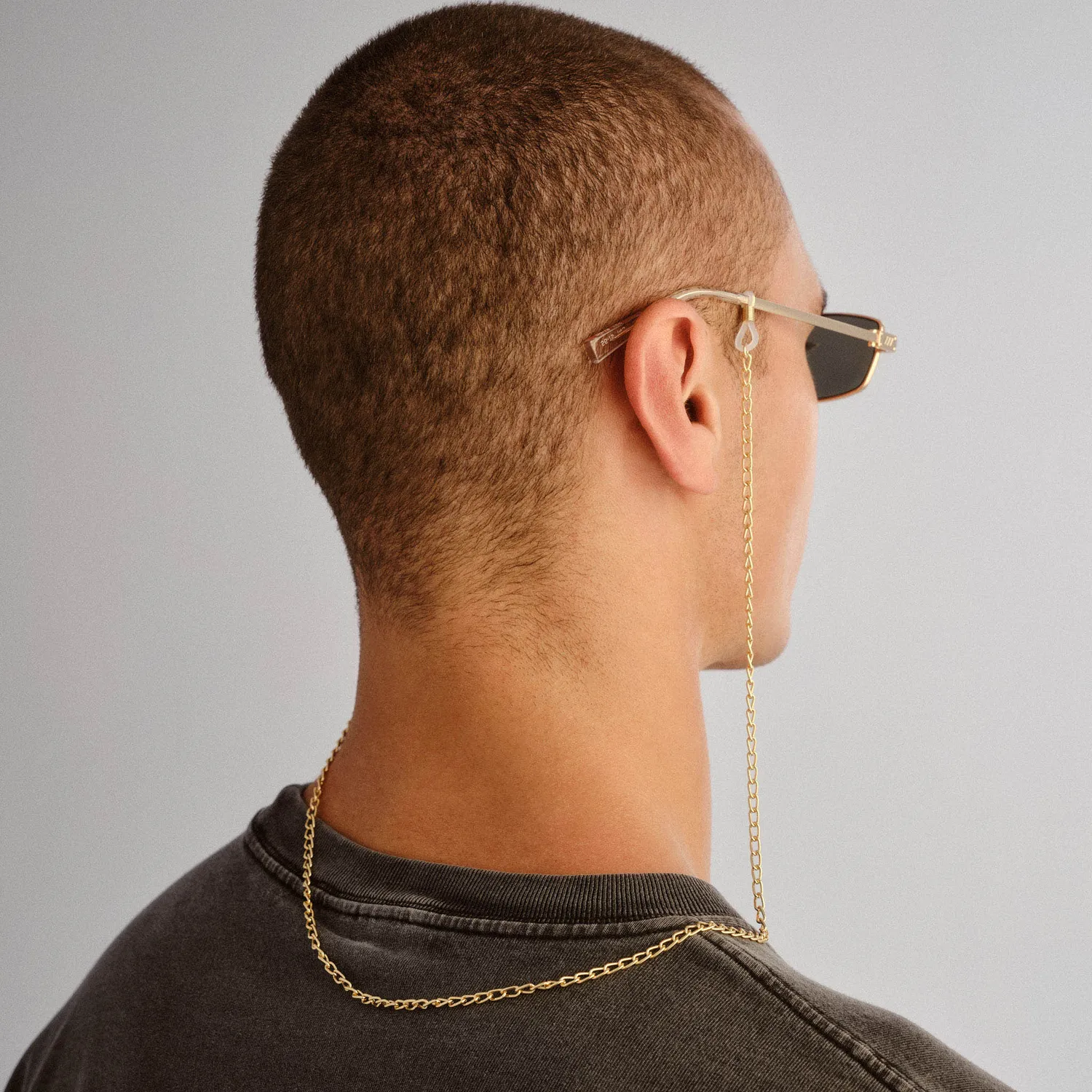 Le Specs Fine Neck Chain catenella occhiali oro