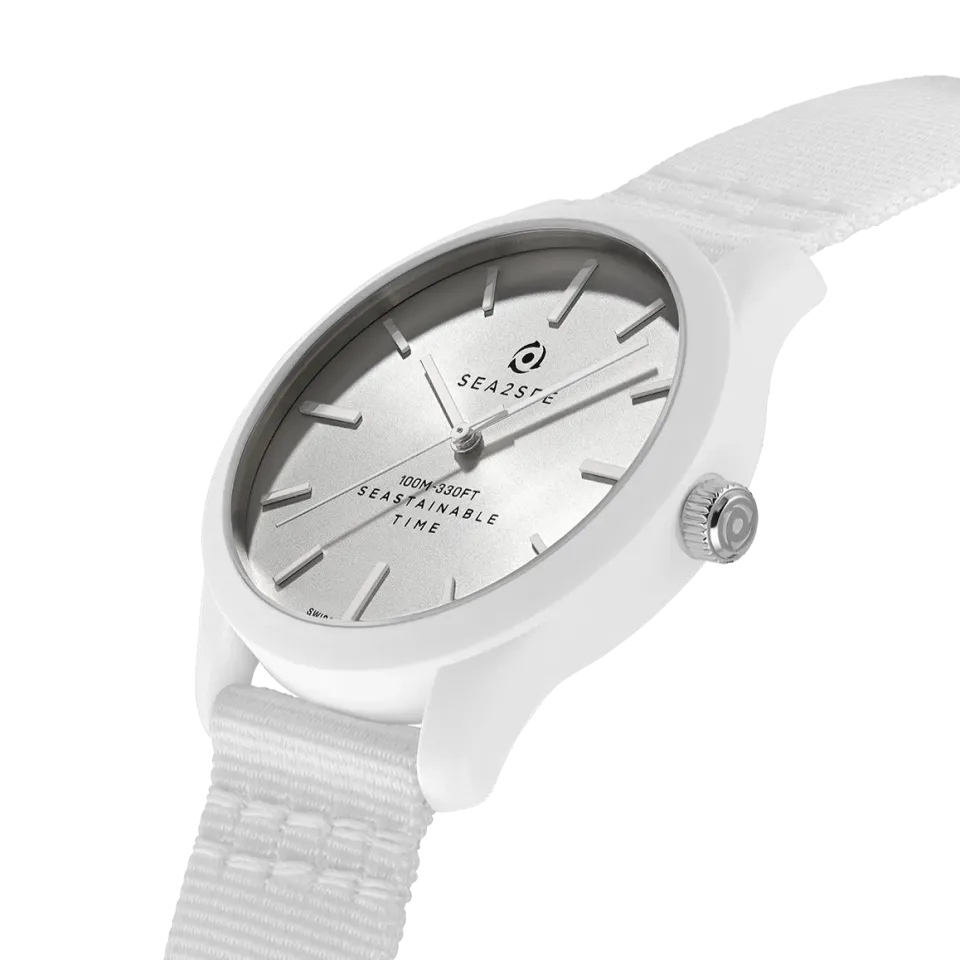 Sea2See Fiji 03 orologio bianco 37 mm