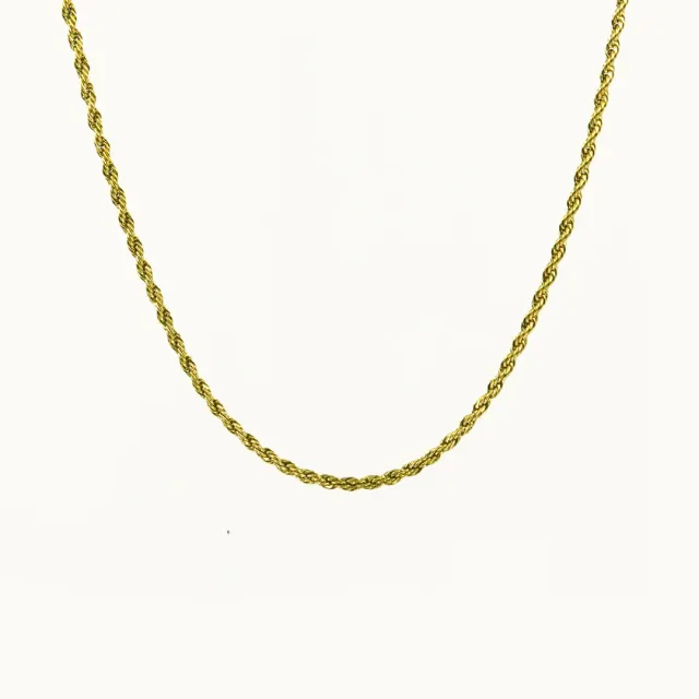 Hemmet Principle Spiral collana oro giallo 50 cm leggera