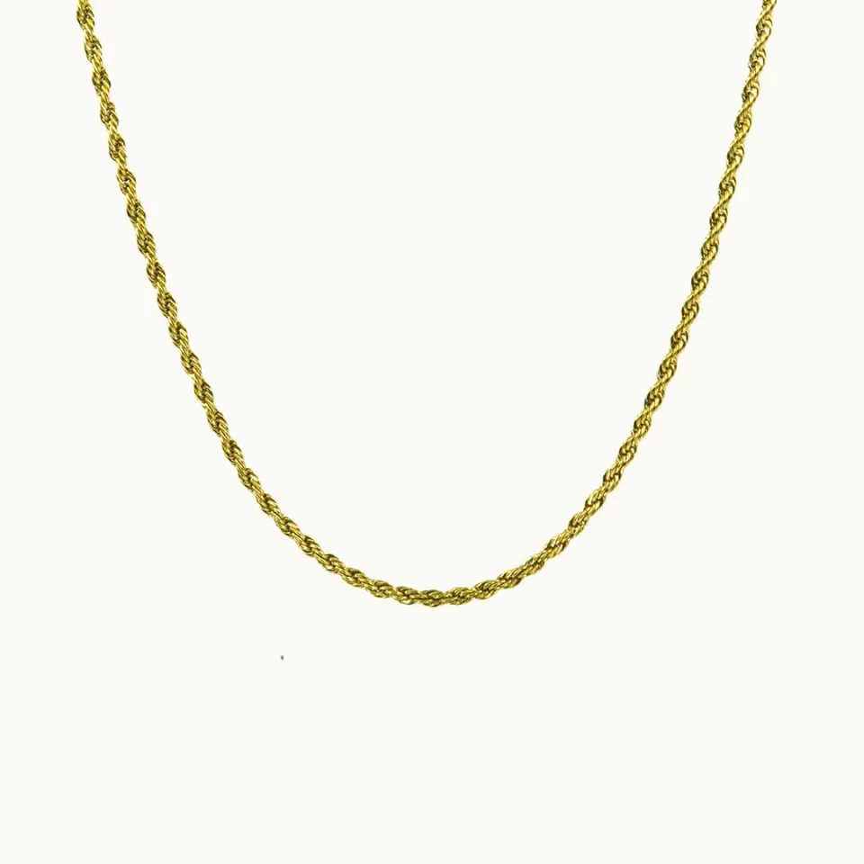 Hemmet Principle Spiral collana oro giallo 50 cm leggera