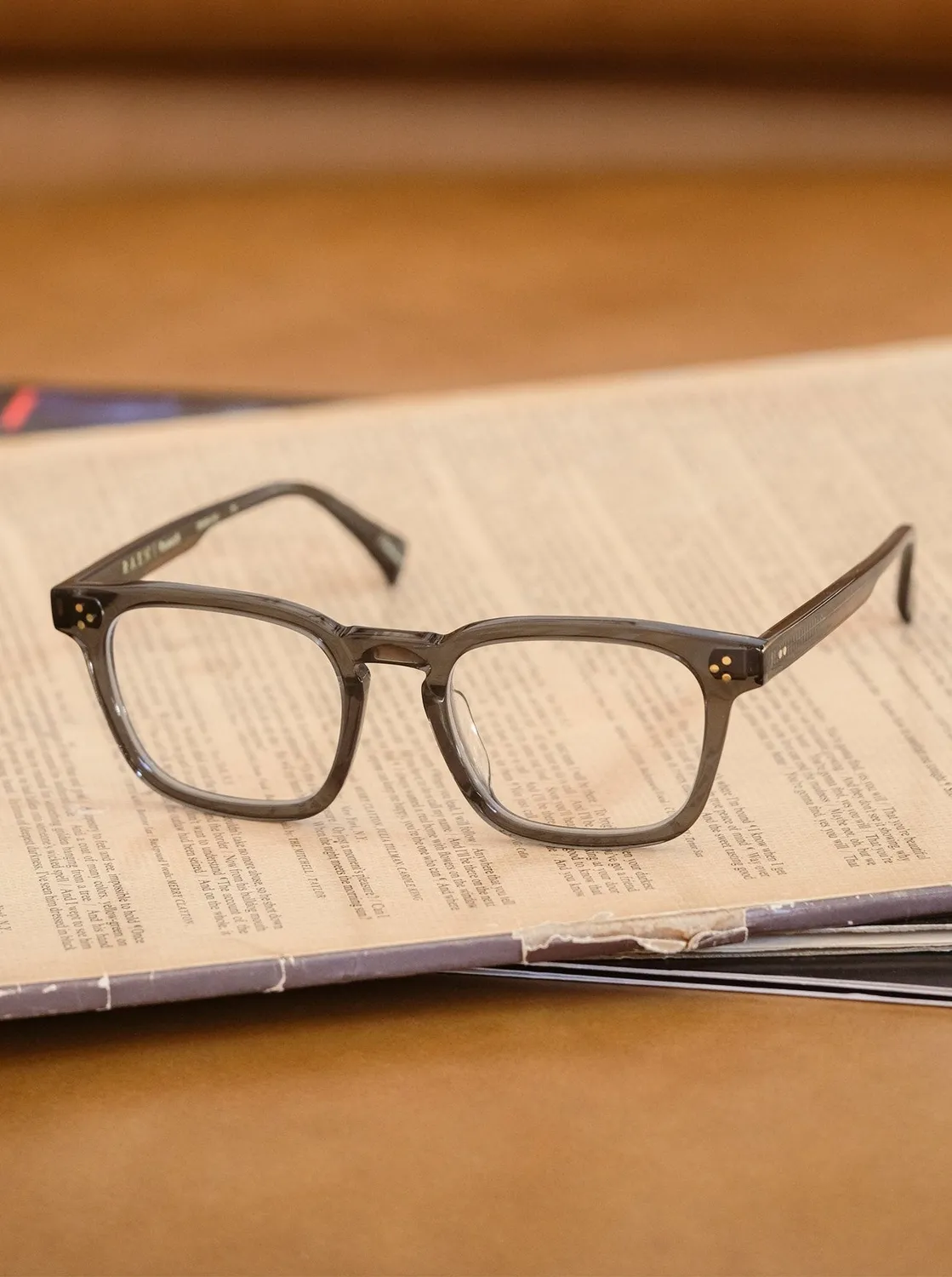 Raen Kovack montatura da vista Umber Clear acetato 50