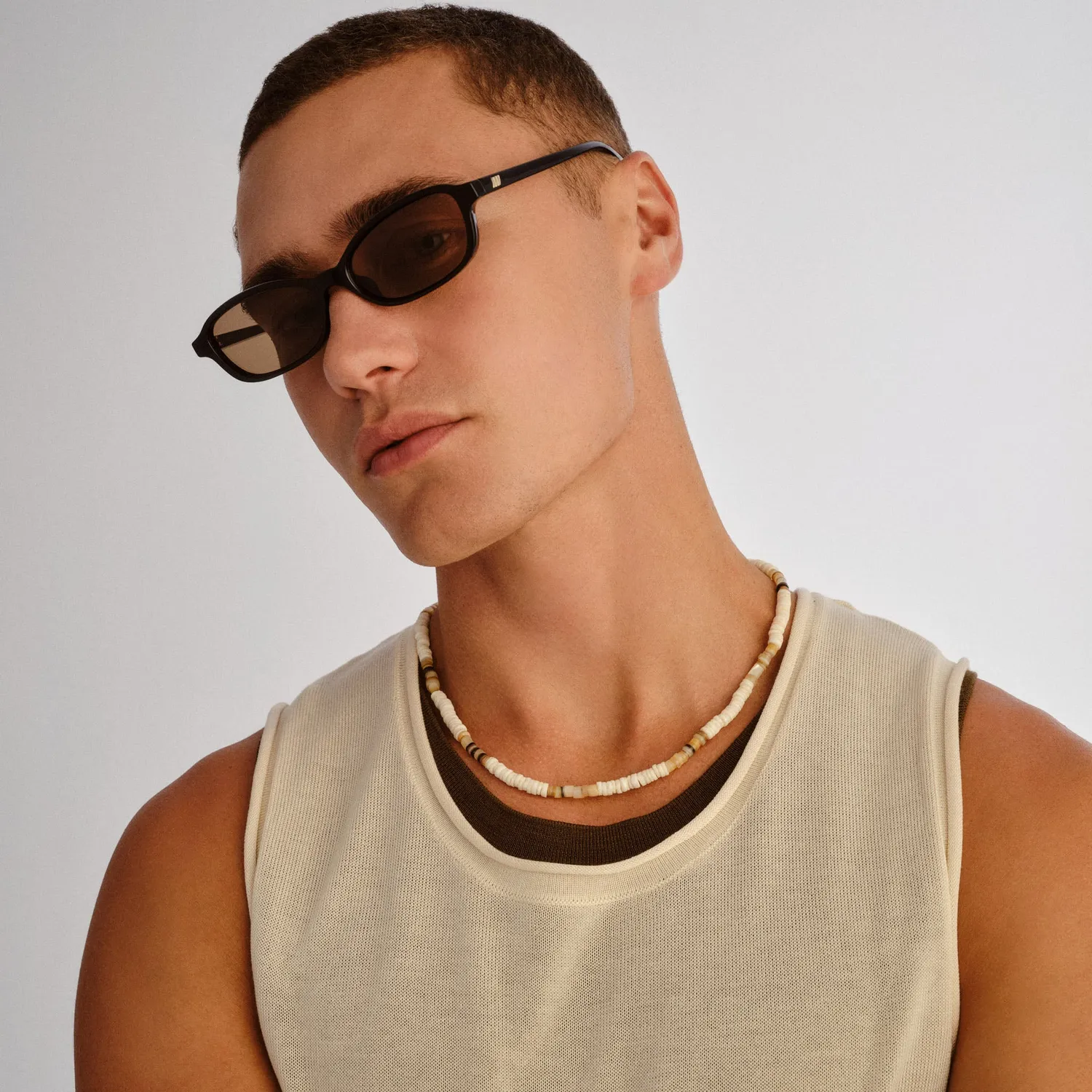 Le Specs Honey Pot occhiali da sole nero rettangolare piccolo
