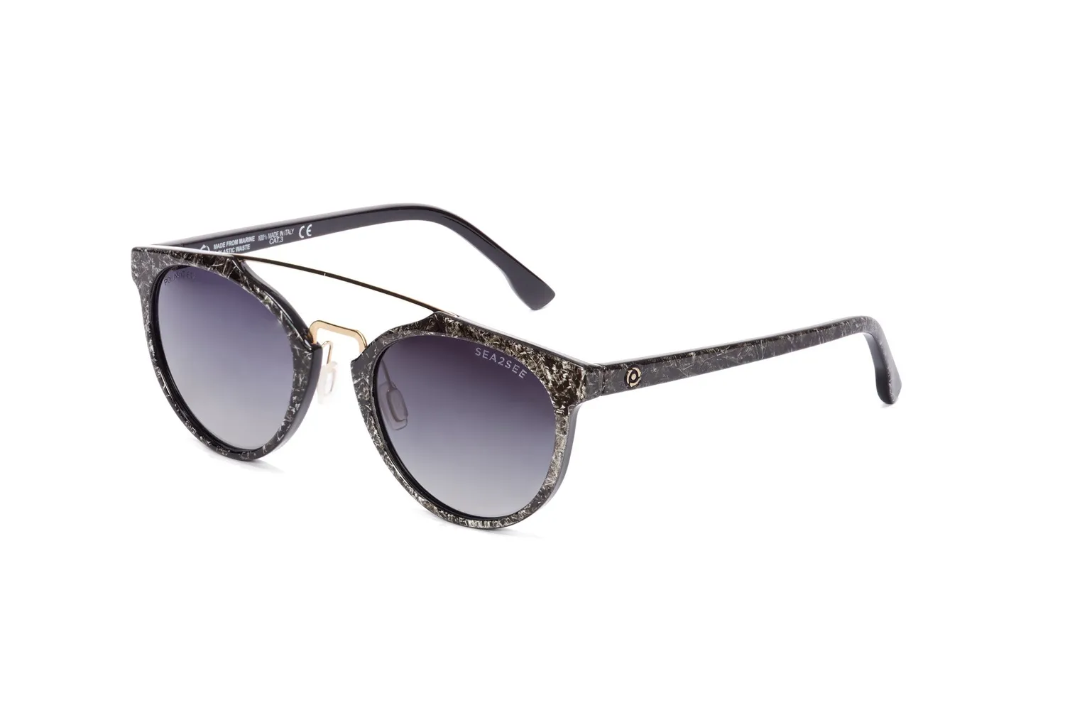 Sea2See Spy occhiale da sole nero special edition polarizzato