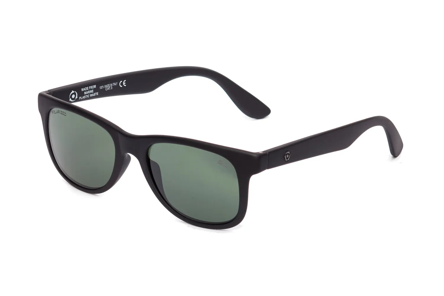 Sea2See Shark occhiale da sole nero verde polarizzato