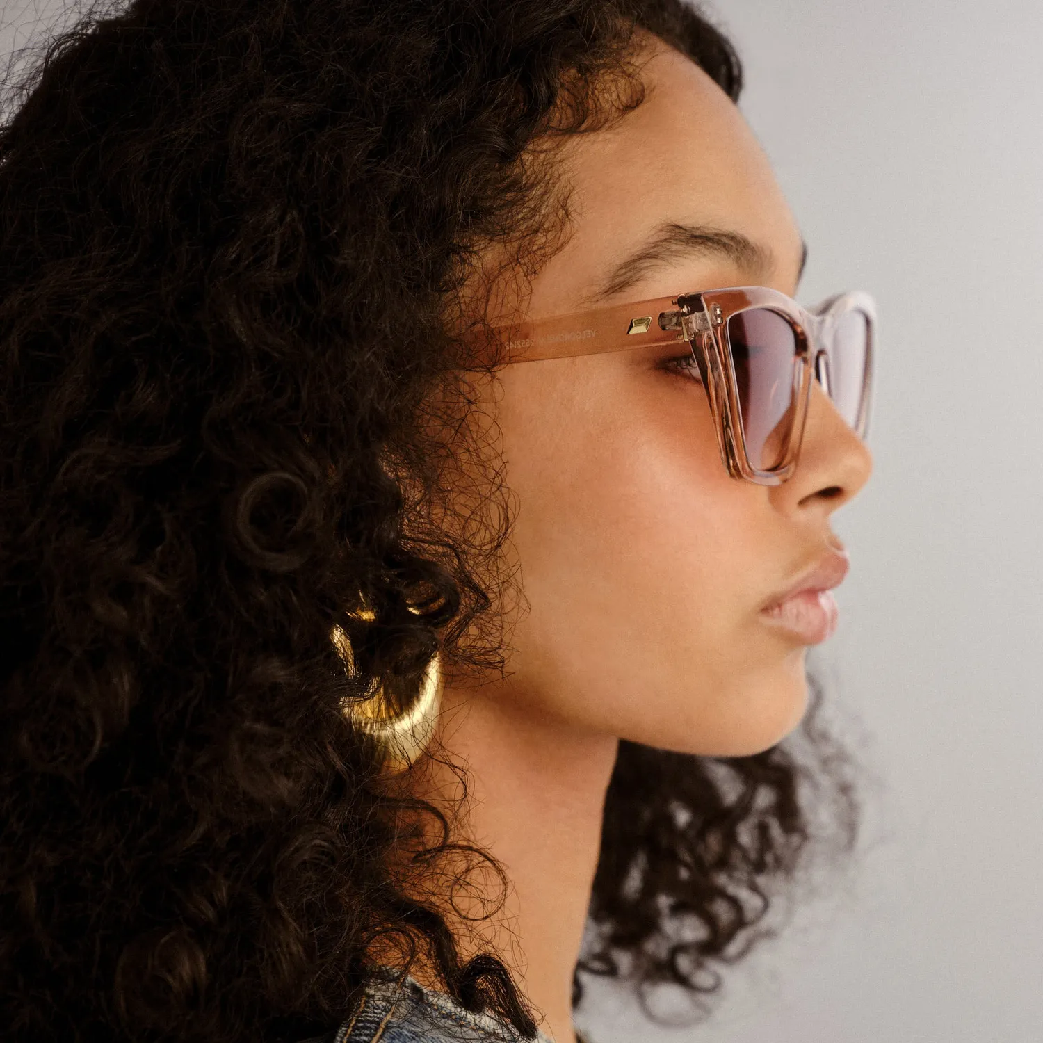 Le Specs Velodrome occhiali da sole vaniglia sfumati