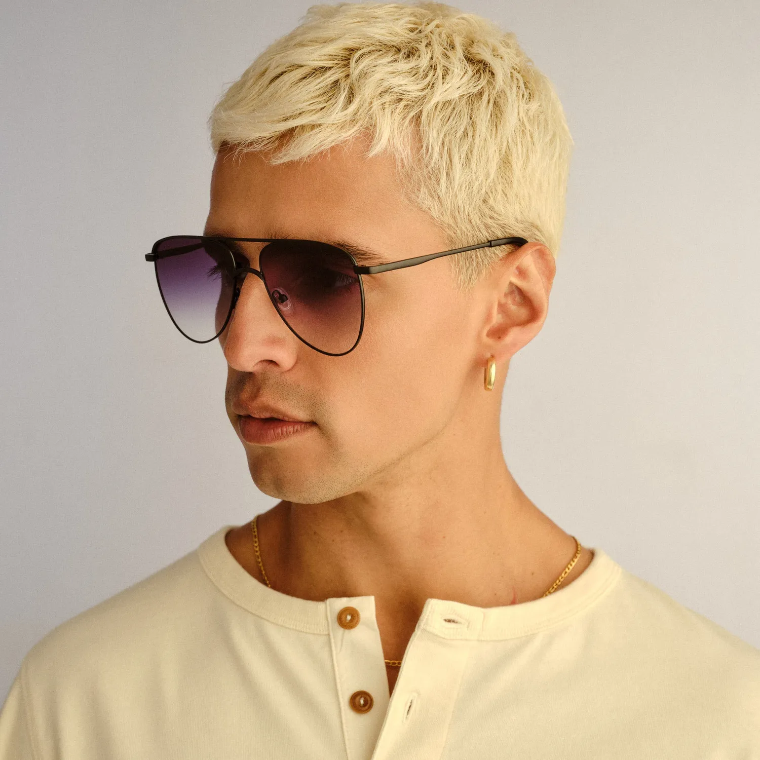 Le Specs The Duke occhiale da sole nero aviatore