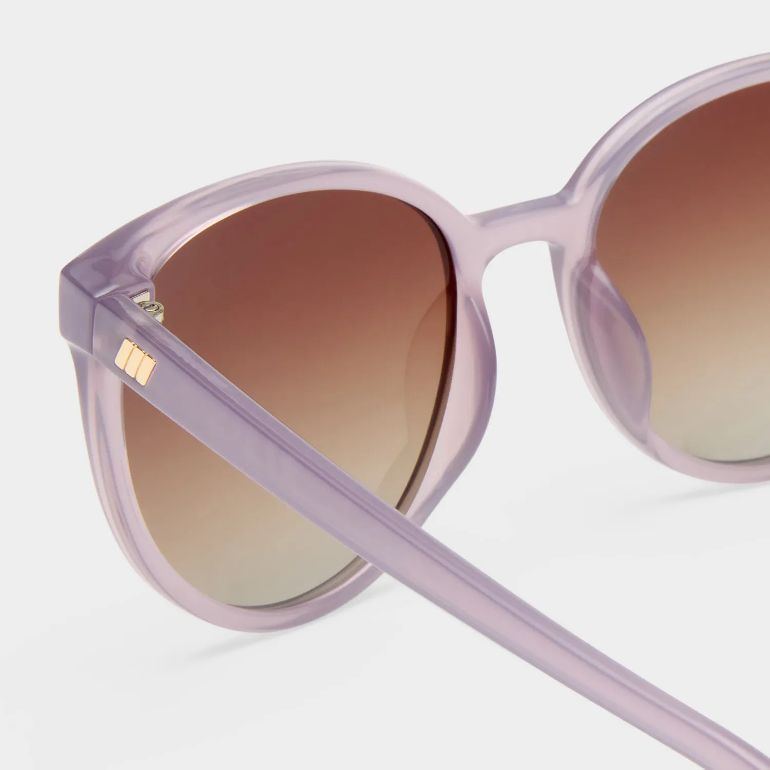 Le Specs Armada occhiali da sole malva rotondi polarizzati