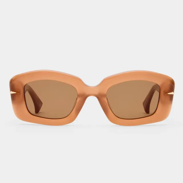 Le Specs Celestina occhiale da sole tan squadrato
