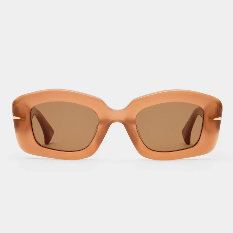 Le Specs Celestina occhiale da sole tan squadrato