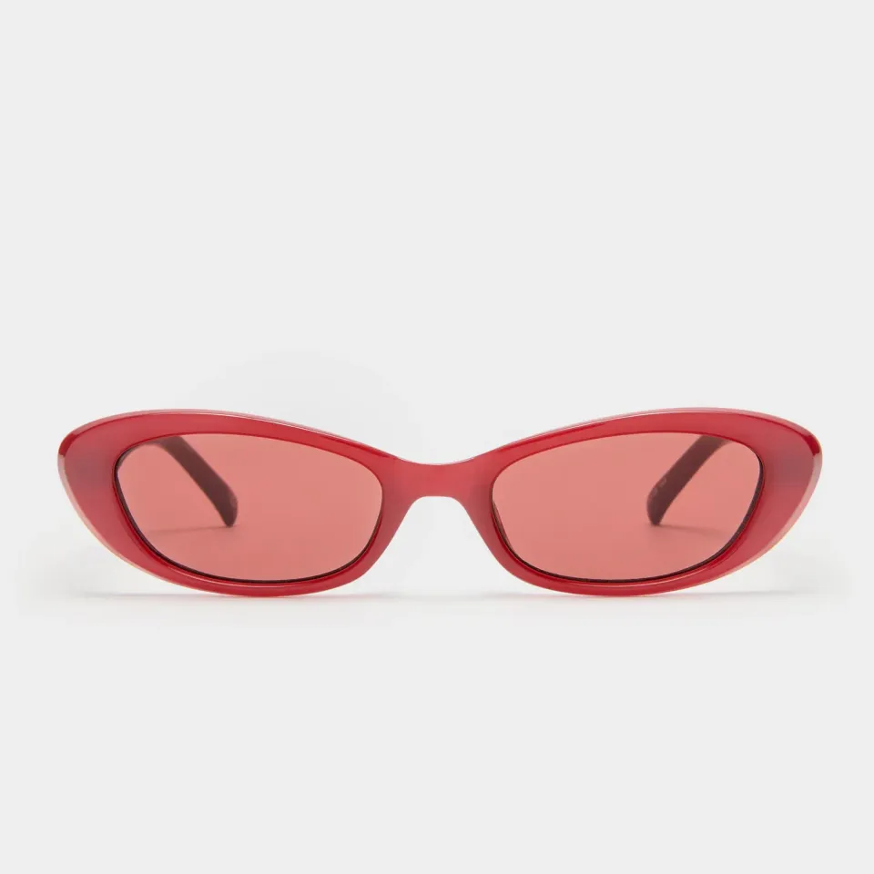 Le Specs The Whisperer occhiale da sole garnet cat-eye