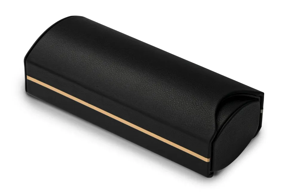 DITA Standard astuccio occhiali pelle rigido nero