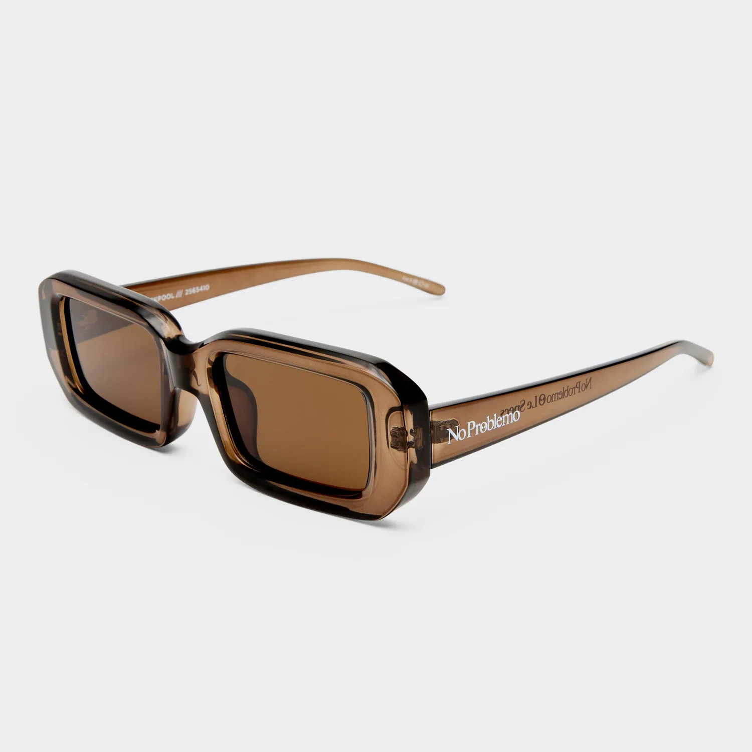 Le Specs Blackpool occhiale da sole cocoa rettangolare