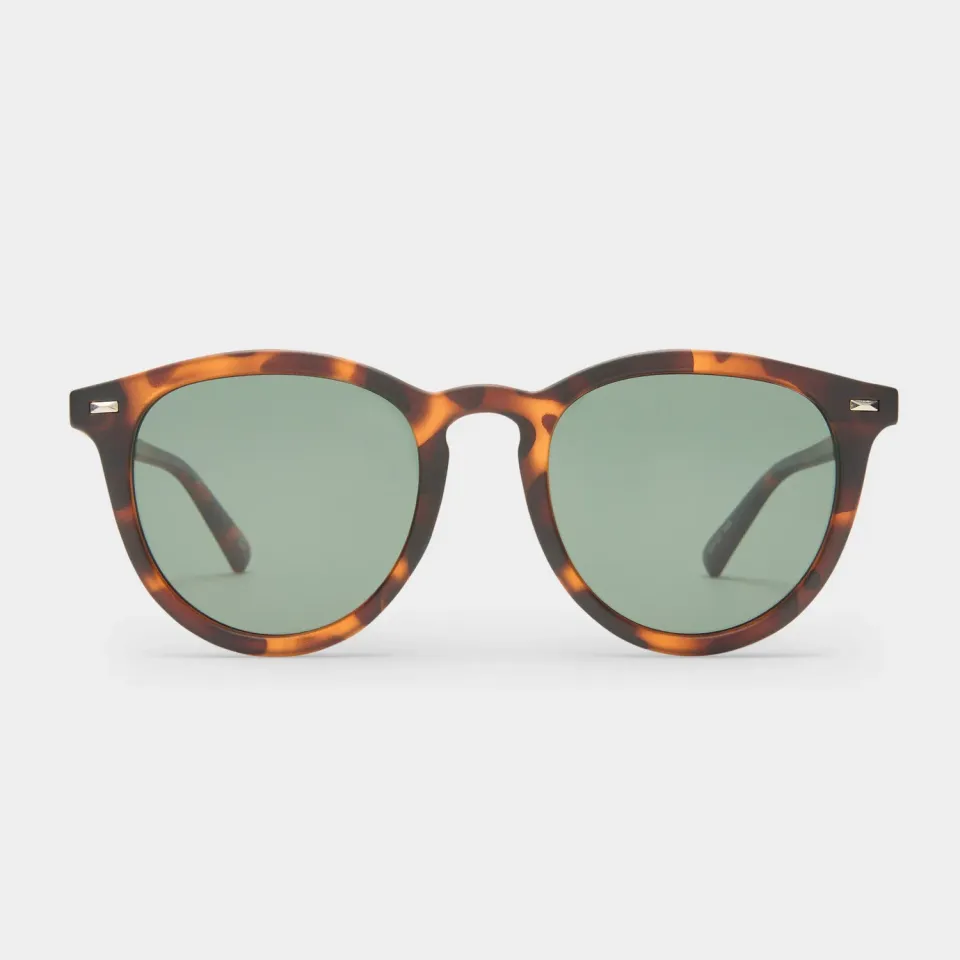 Le Specs Fire Starter occhiale sole tartaruga tondo