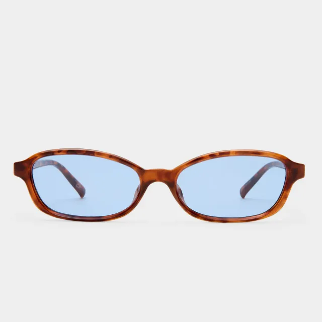 Le Specs Honey Pot occhiali sole rettangolari amber tort