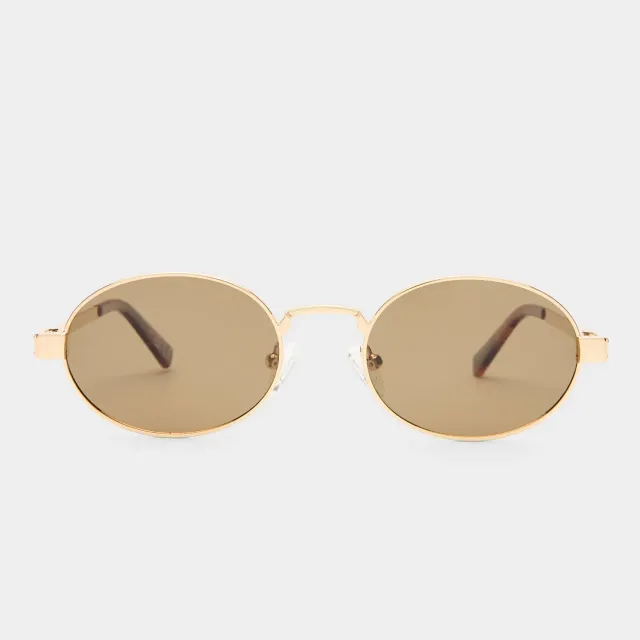 Le Specs Poseidon Deux occhiale da sole oro polarizzato