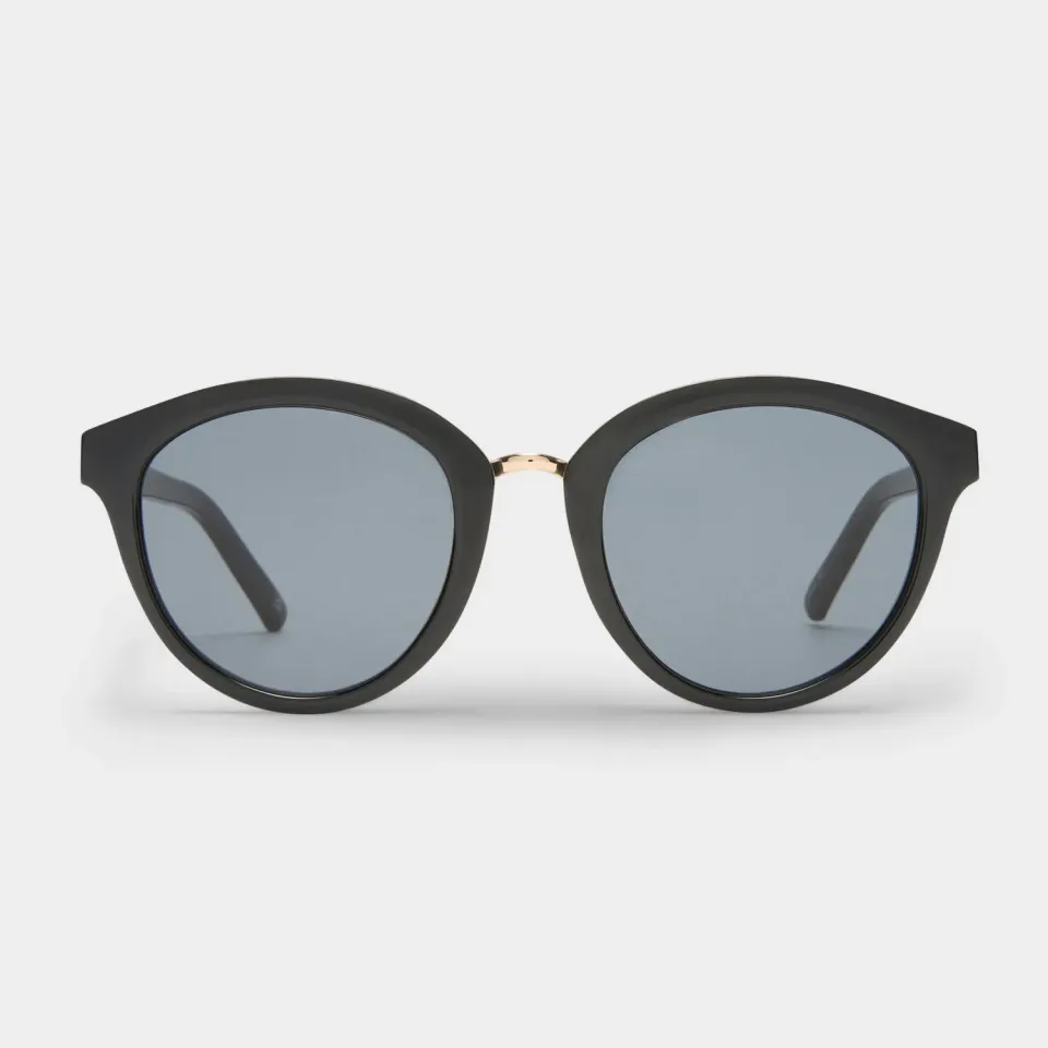 Le Specs Influx occhiali da sole neri tondi