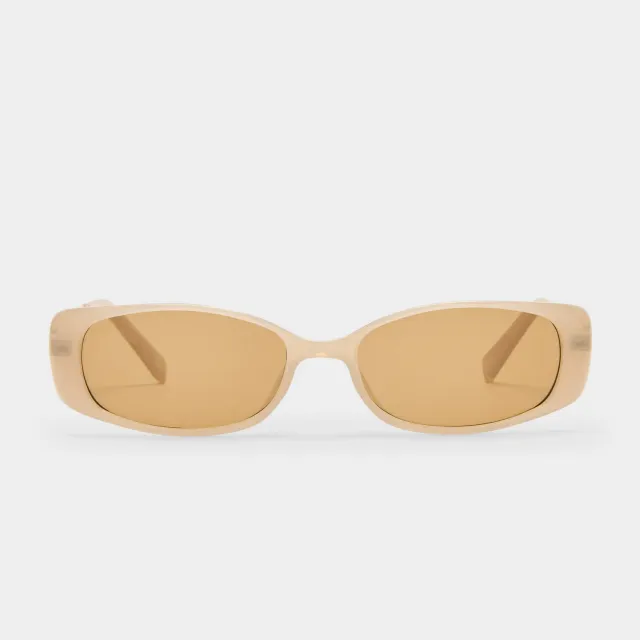 Le Specs Lil Starlight occhiali da sole stretto oatmeal tan