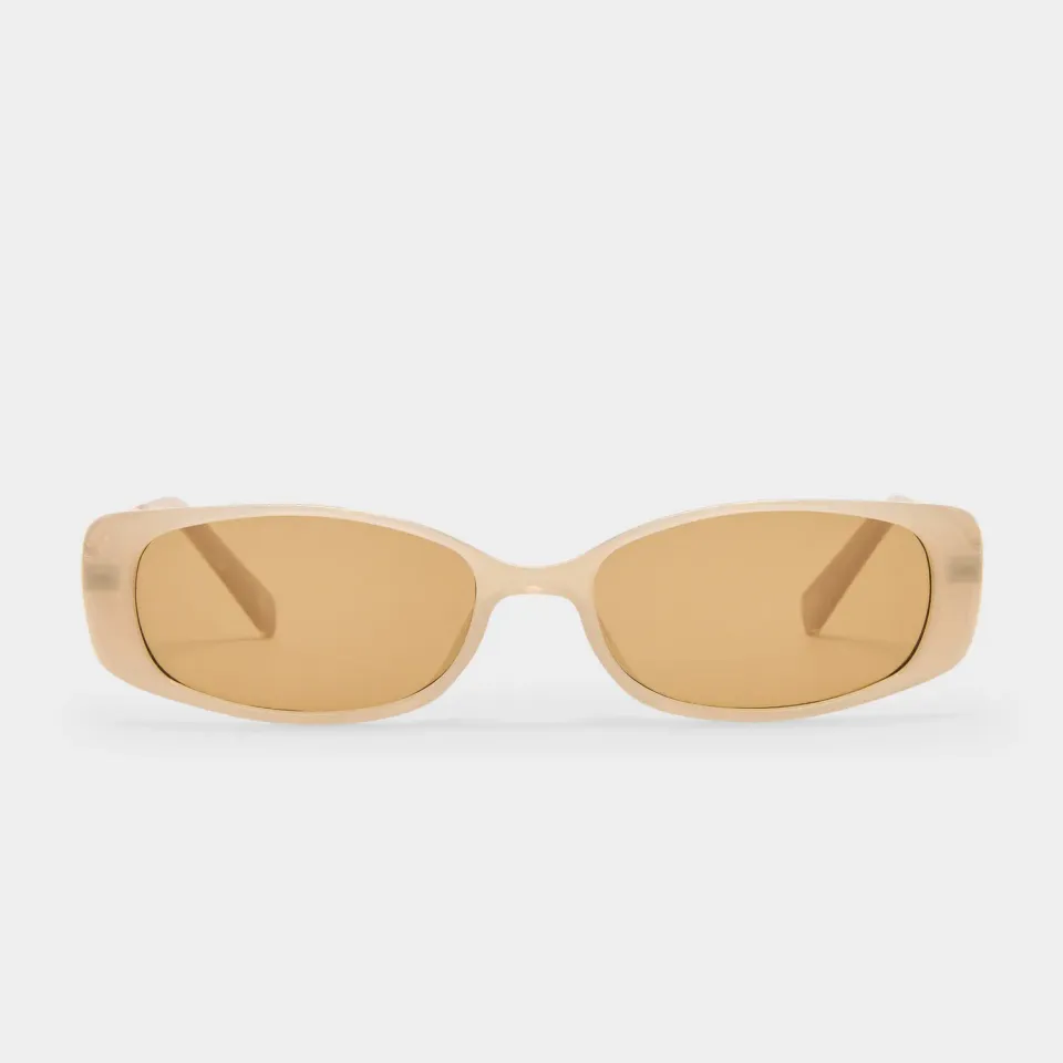 Le Specs Lil Starlight occhiali da sole stretto oatmeal tan