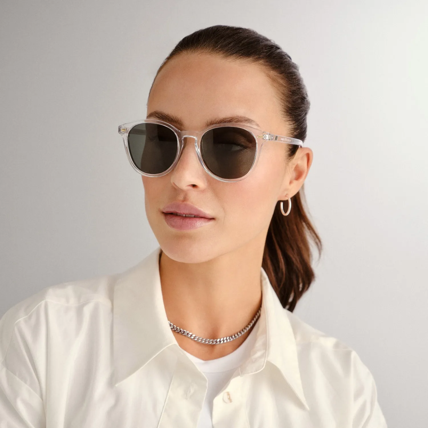 Le Specs Bandwagon occhiale da sole clear polarizzato