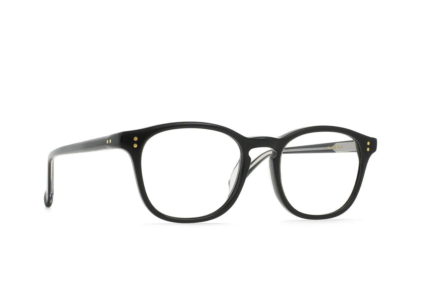 Raen St Malo II occhiali da vista tondi Crystal Black 50