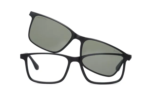Sea2see Giorgio montatura vista nera con clip sole