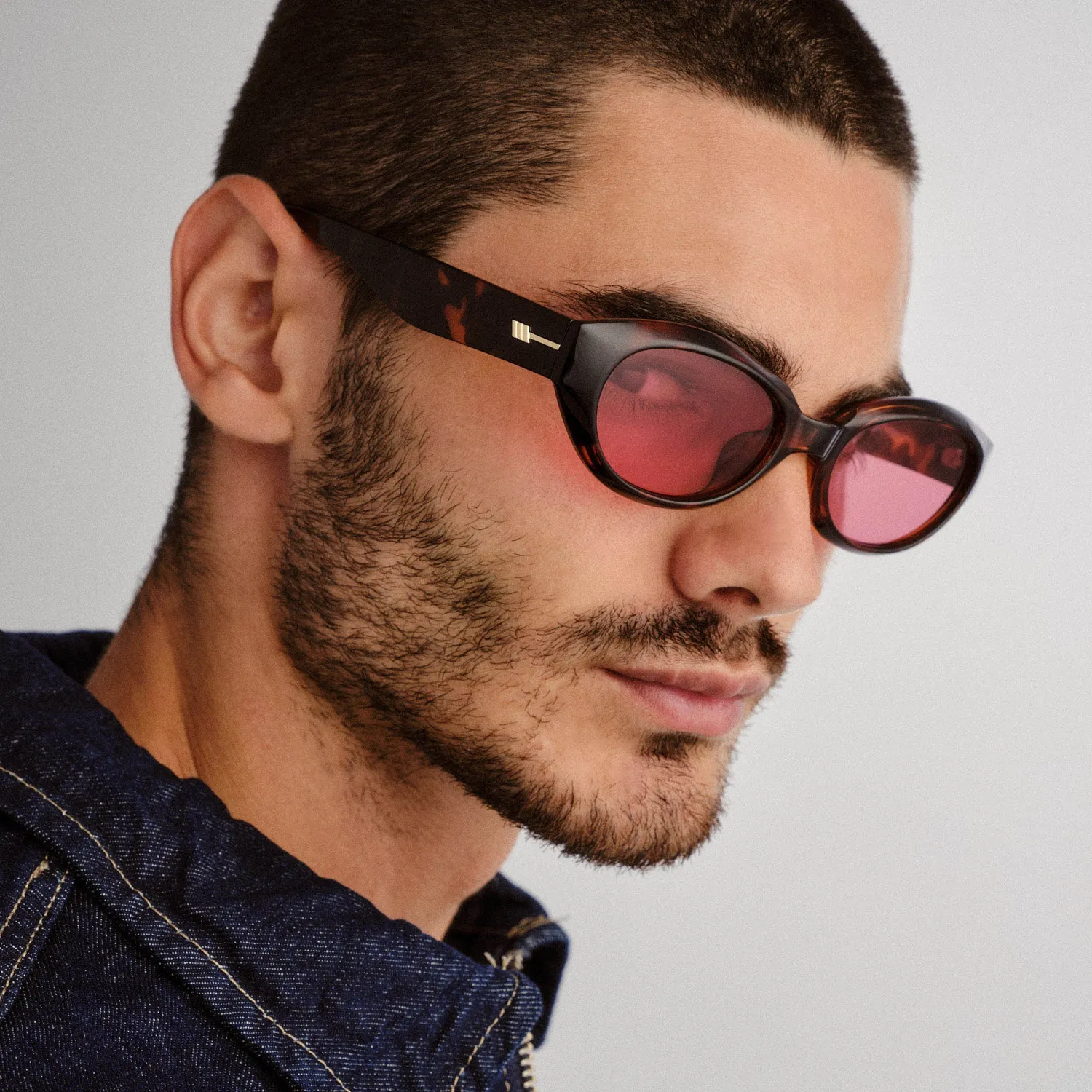Le Specs Le Bijou occhiale da sole tartarugato ovale