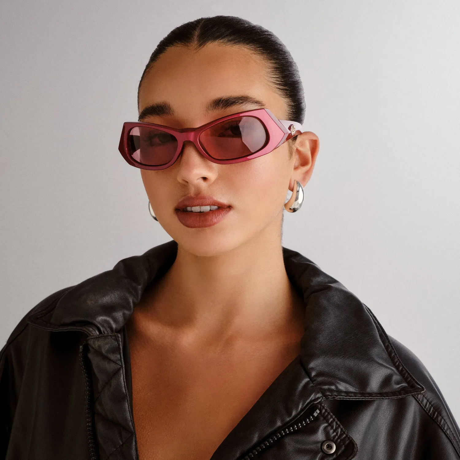 Le Specs Spaceman occhiale da sole galactic magenta avvolgente