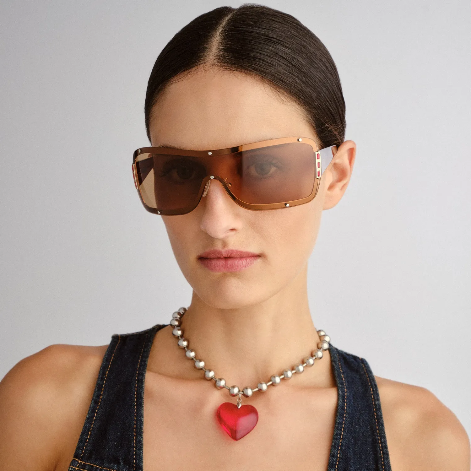 Le Specs Veiled occhiale da sole gold vermilion