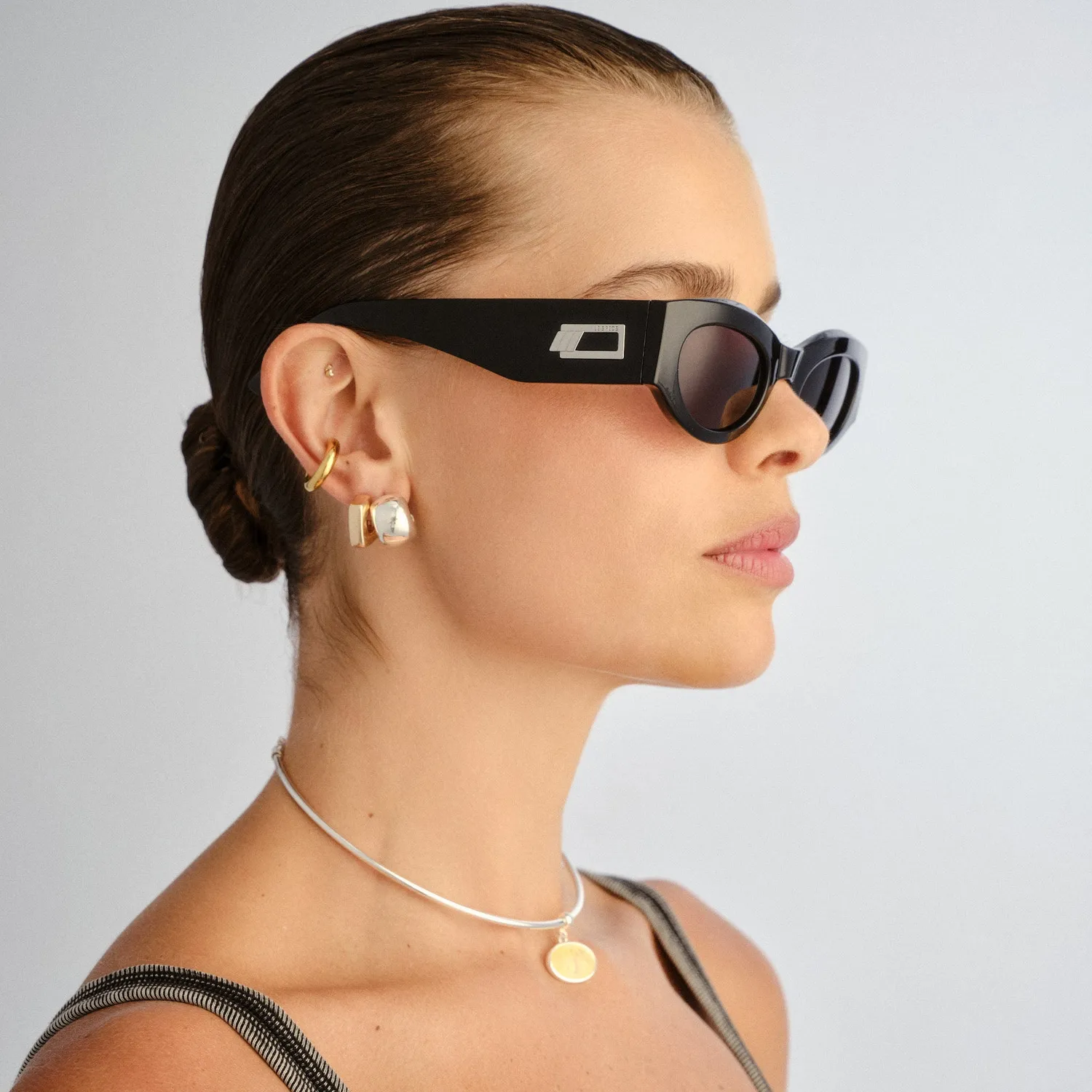 Le Specs Body Bumpin II occhiale da sole nero ovale