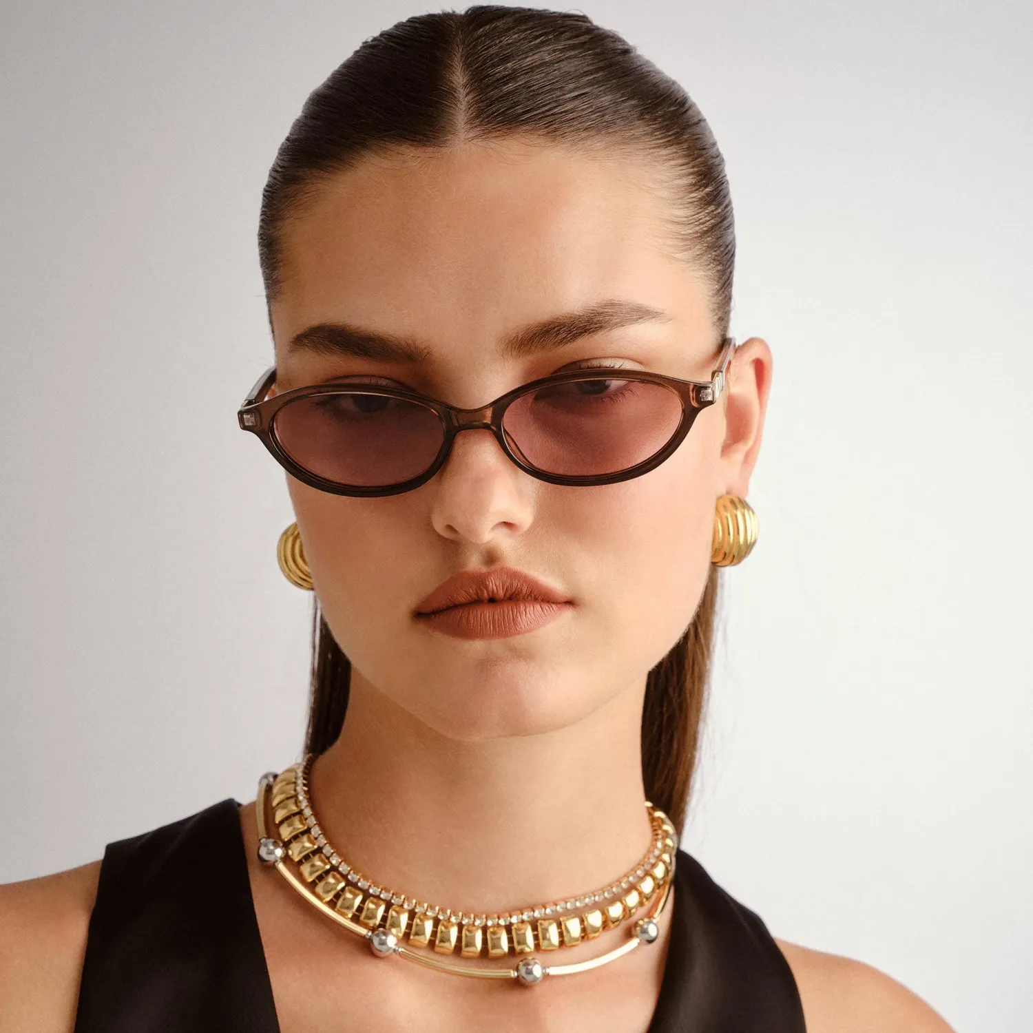 Le Specs Duskfall occhiali da sole pearl chocolate sfumati