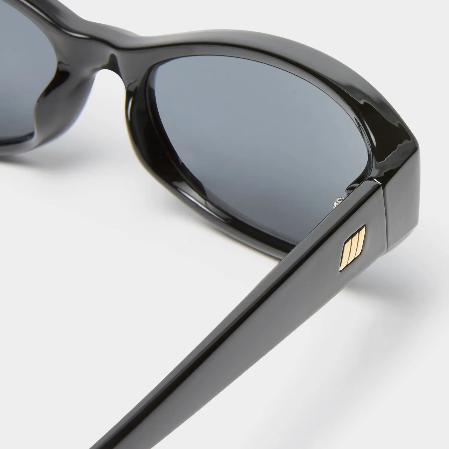 Le Specs Don't Cha occhiale da sole ovale nero