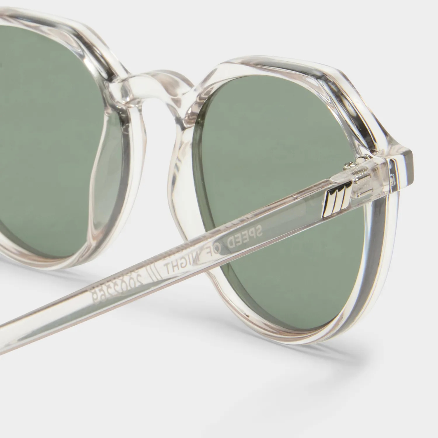 Le Specs Speed of Night occhiale da sole clear shadow tondo